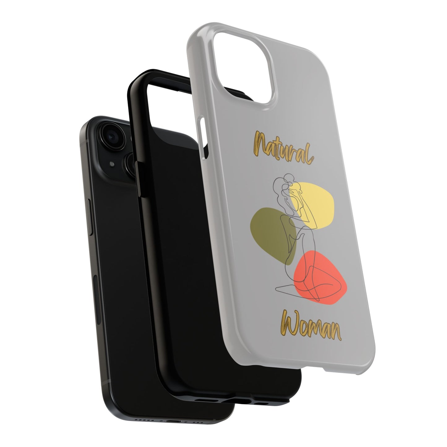Natural Woman Colorful Pose (BL)Tough Phone Cases LIGHT GREY