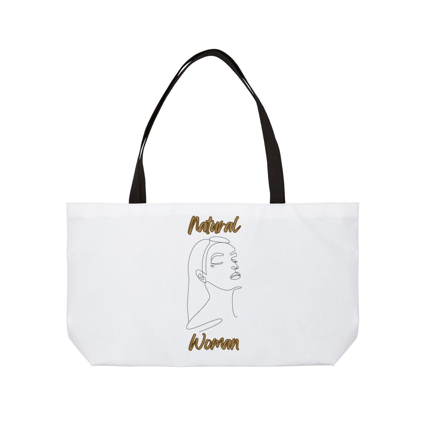 Natural Woman Calm (BL) Weekender Tote Bag WHITE