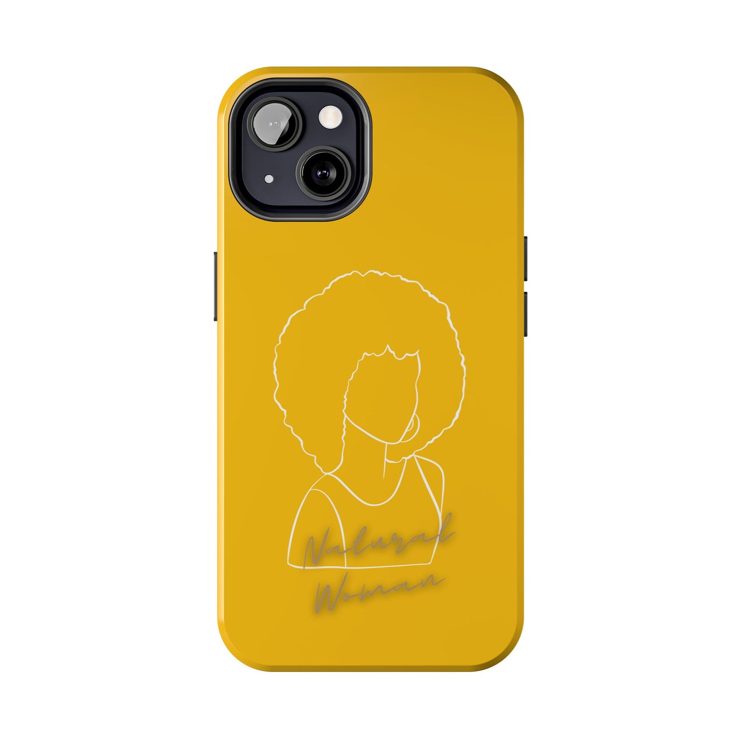 Natural Woman Afro (WL)Tough Phone Cases YELLOW