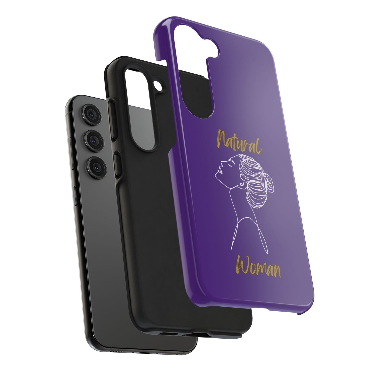 Natural Woman Wet Bun (WL) Tough Phone Cases PURPLE