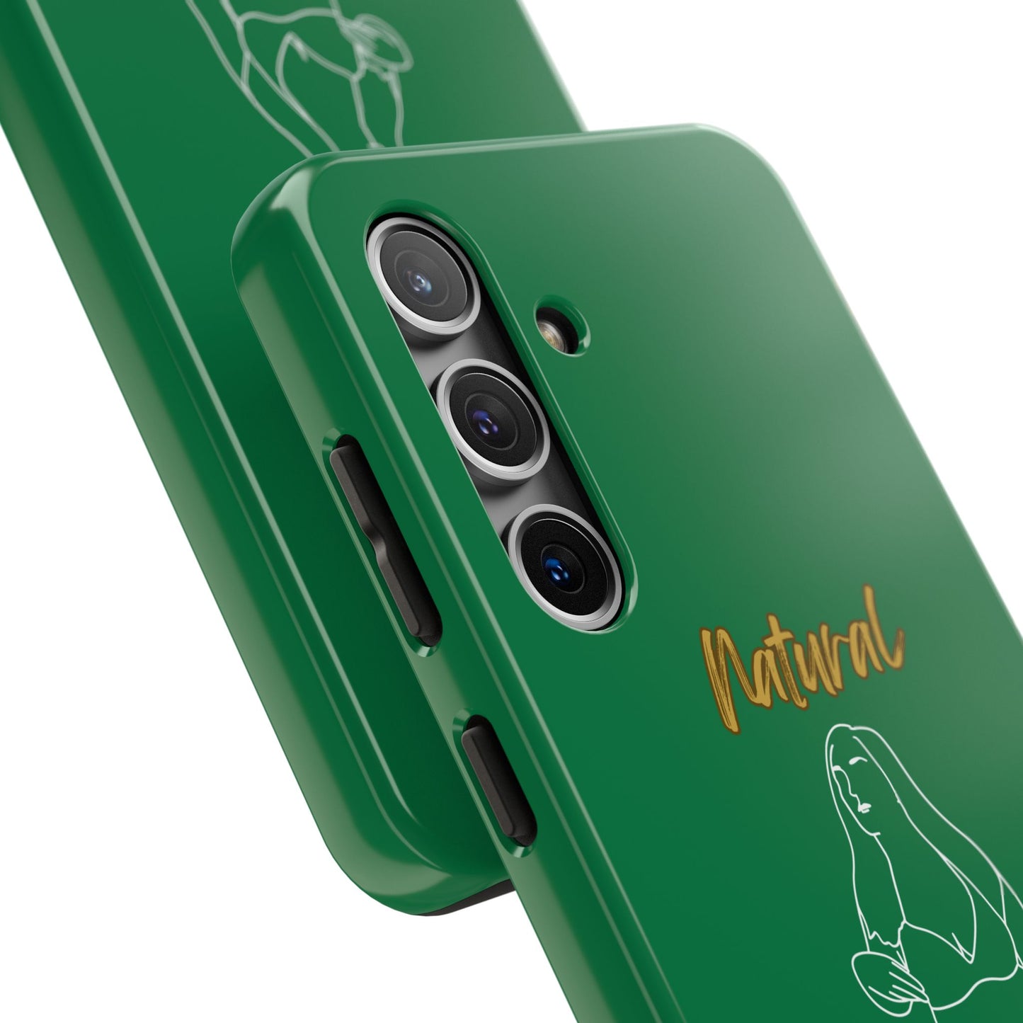 Natural Woman Full Beauty (WL)Tough Phone Cases DARK GREEN