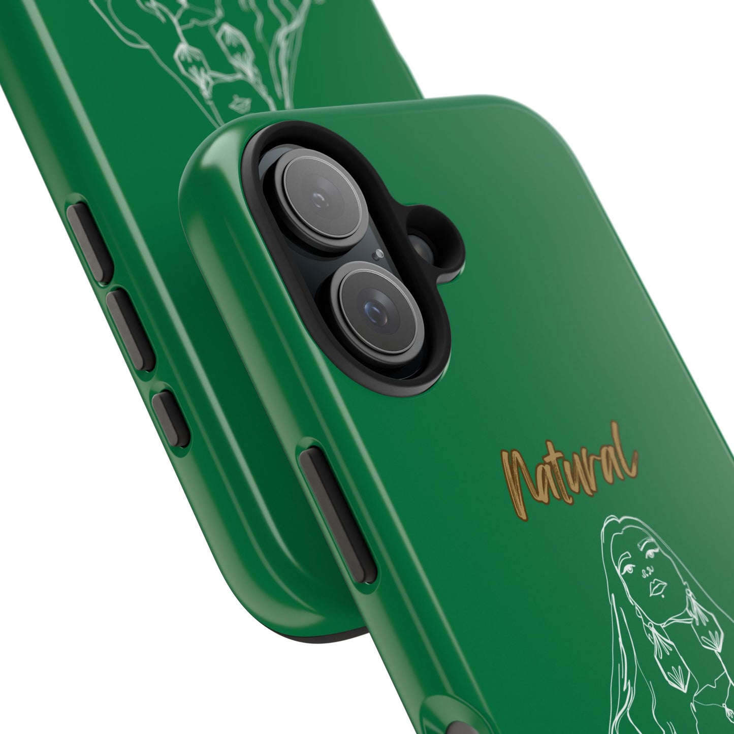 Natural Woman Thinking (WL)Tough Phone Cases DARK GREEN