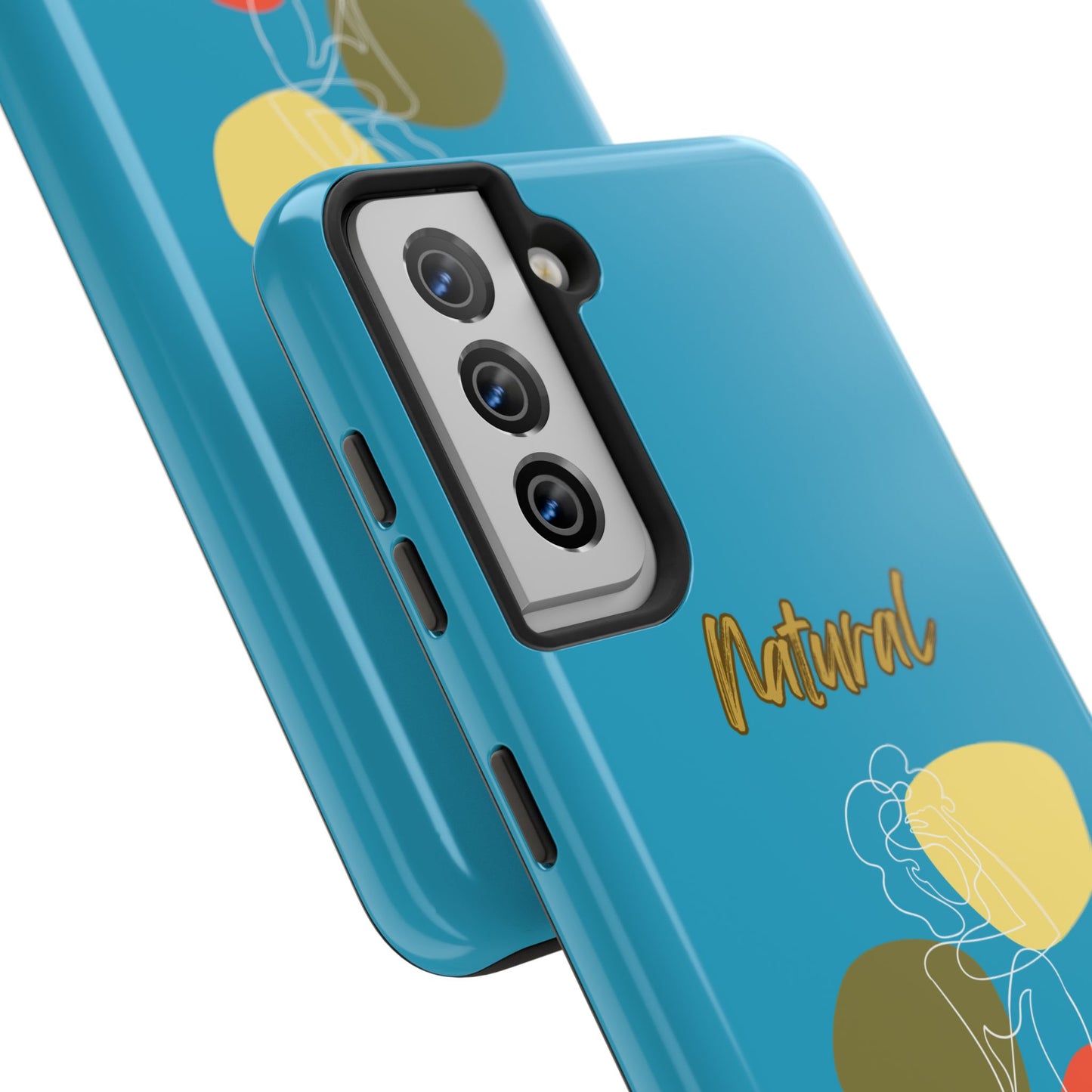 Natural Woman Colorful Pose (WL)Tough Phone Cases TURQUOISE