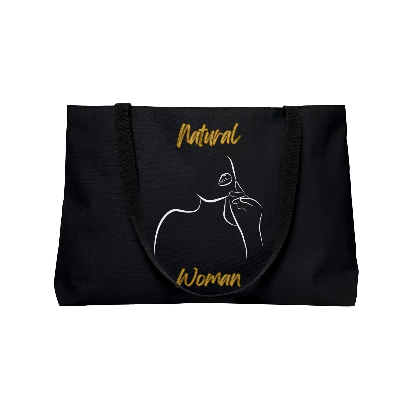 Natural Woman Chin Up (WL) Weekender Tote Bag BLACK