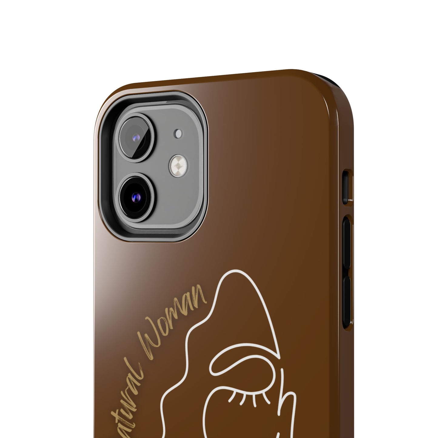 Natural Woman Half Face (WL)Tough Phone Case BROWN