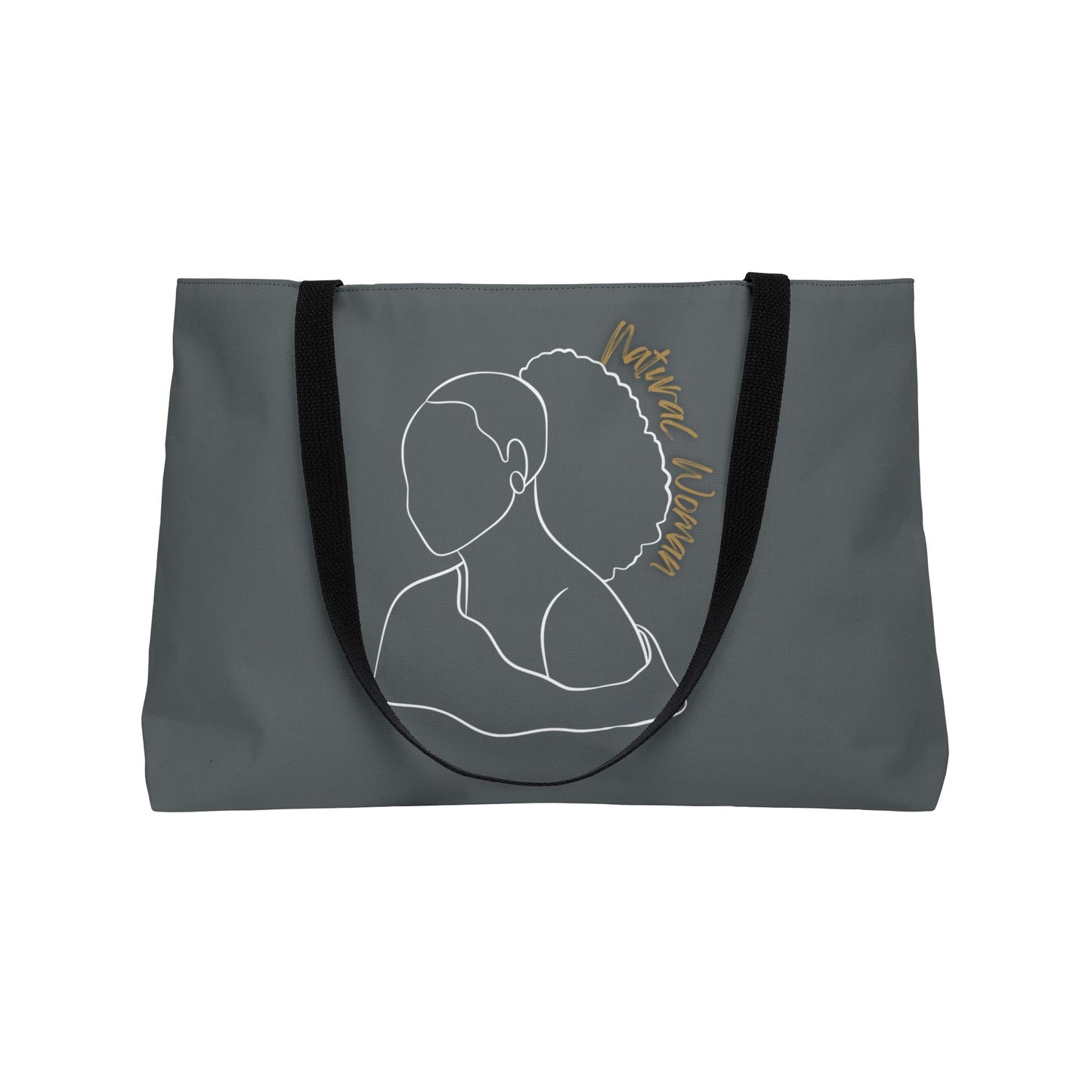 Natural Woman Behind Head (WL) Weekender Tote Bag DARK GREY