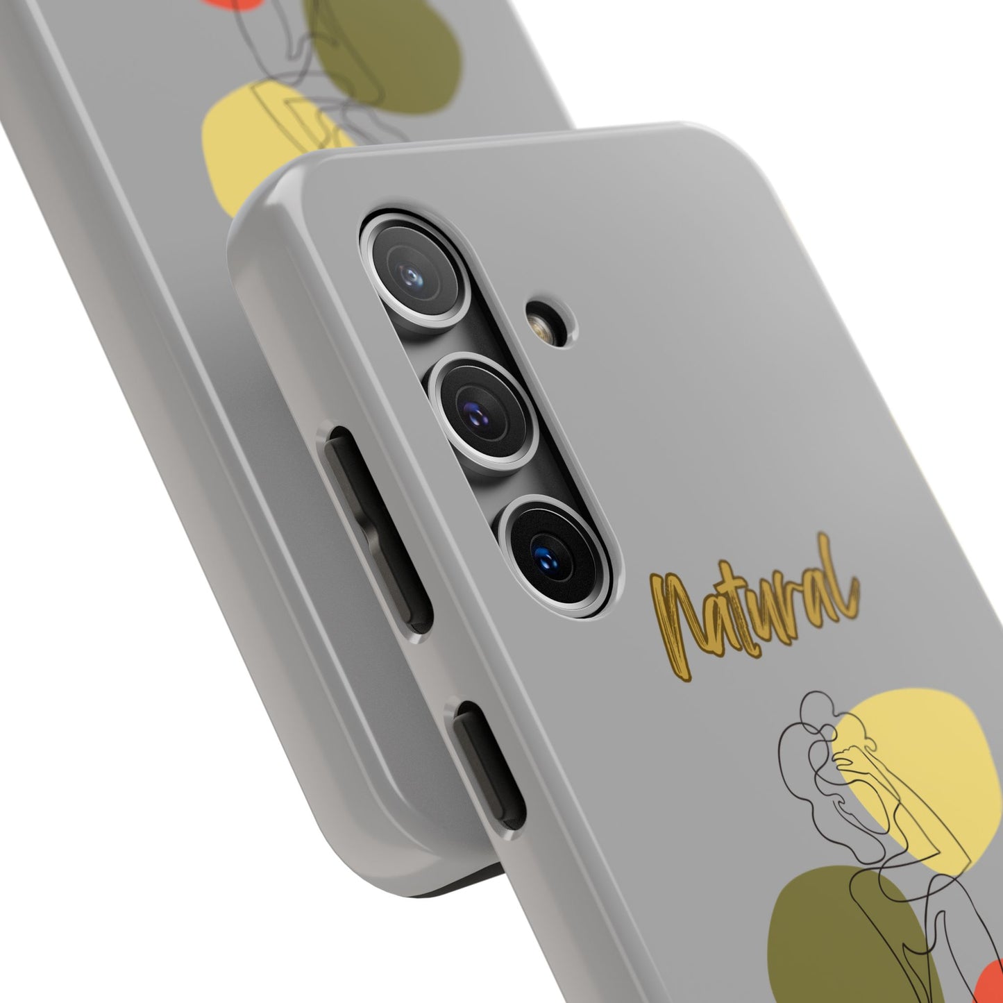 Natural Woman Colorful Pose (BL)Tough Phone Cases LIGHT GREY