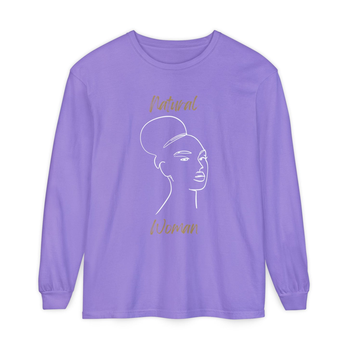 Natural Woman Hair Up (WL) Long Sleeve T-Shirt