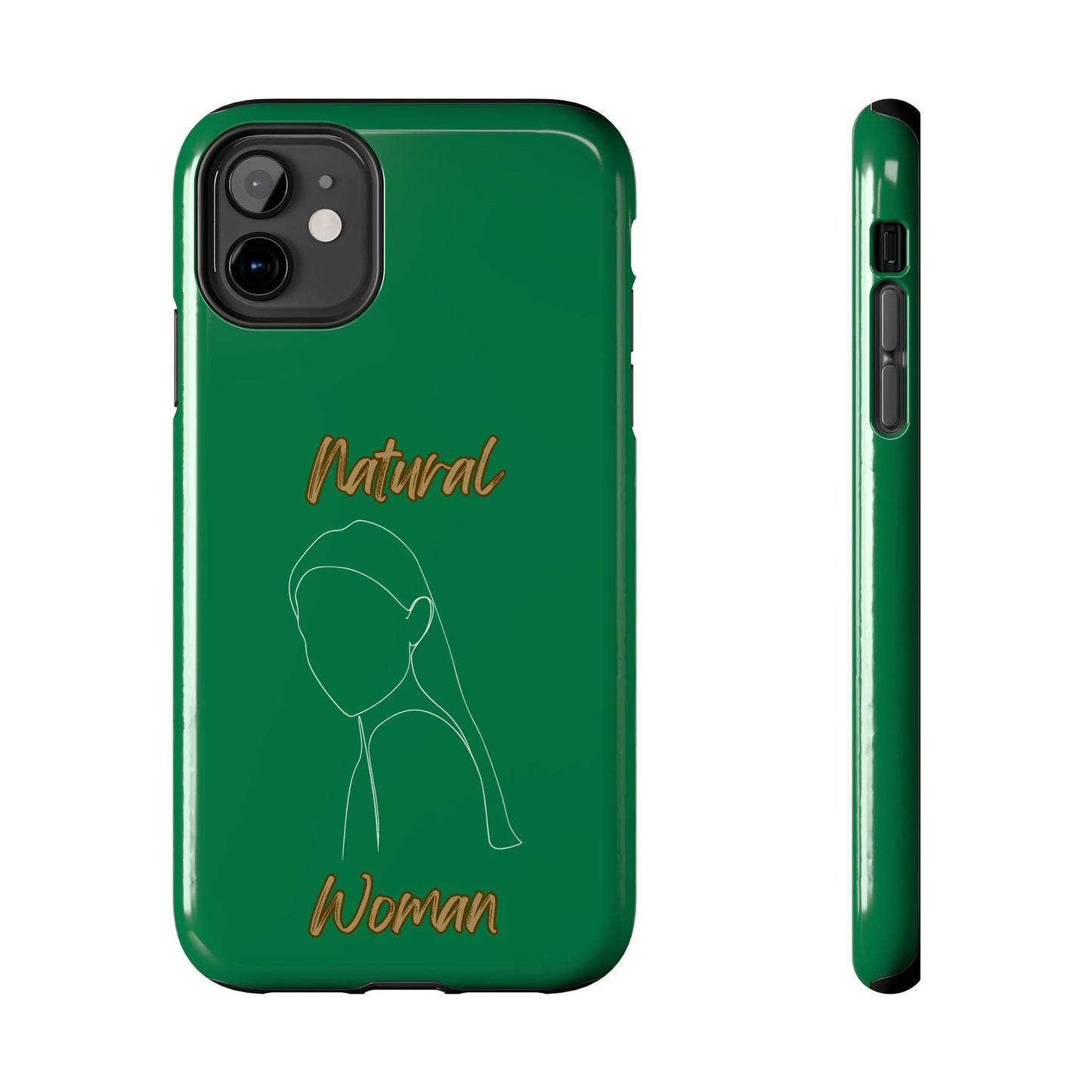 Natural Woman Tilted Look (WL) Tough Phone Cases DARK GREEN