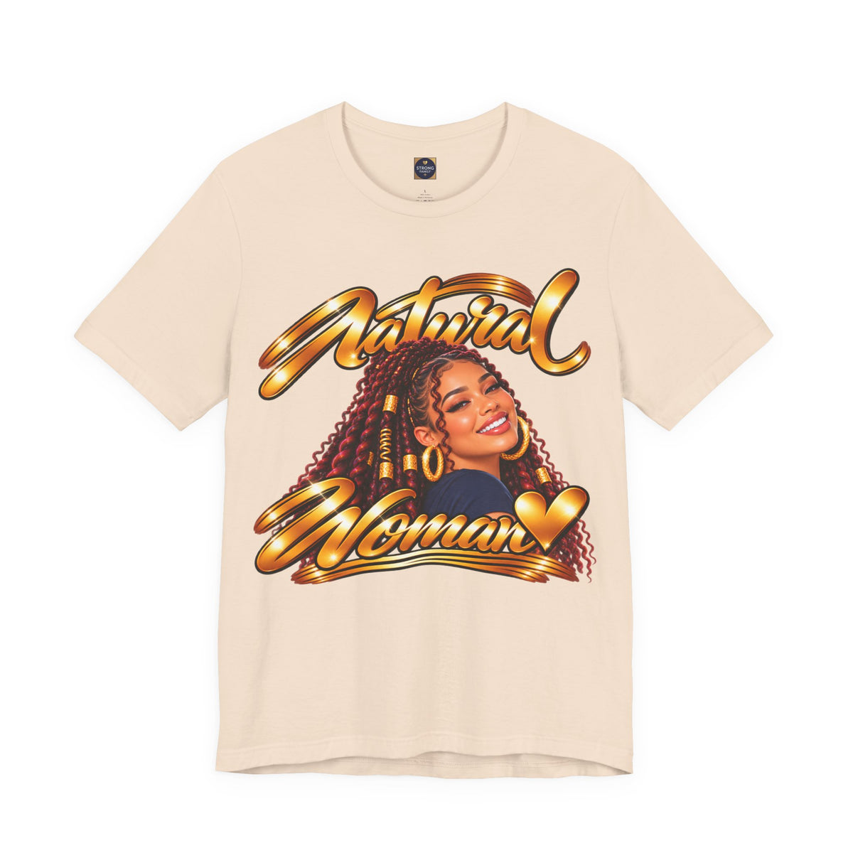 Natural Woman Twists Graphic Tee | Burgundy Twists | Women's Hair Identity T-Shirt