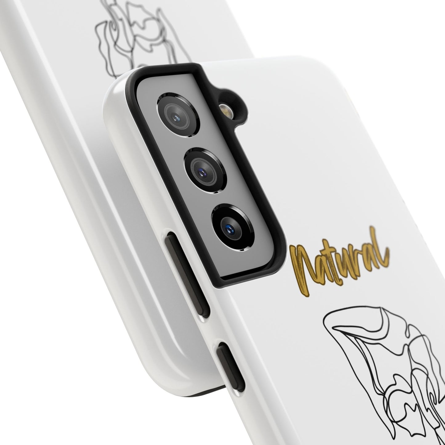 Natural Woman Flexible (BL)Tough Phone Cases WHITE