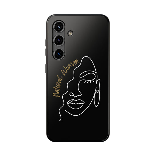 Natural Woman Half Face (WL)Tough Phone Case BLACK