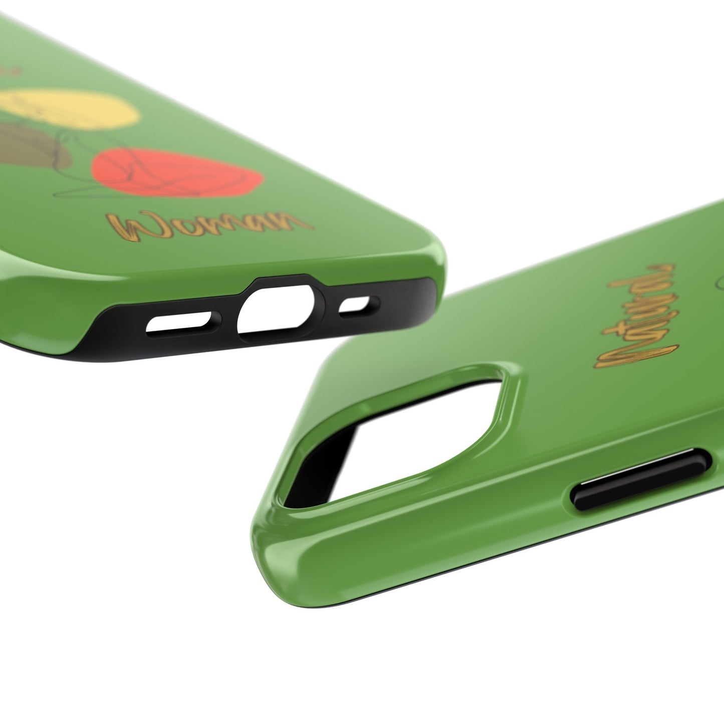 Natural Woman Colorful Pose (BL)Tough Phone Cases GREEN