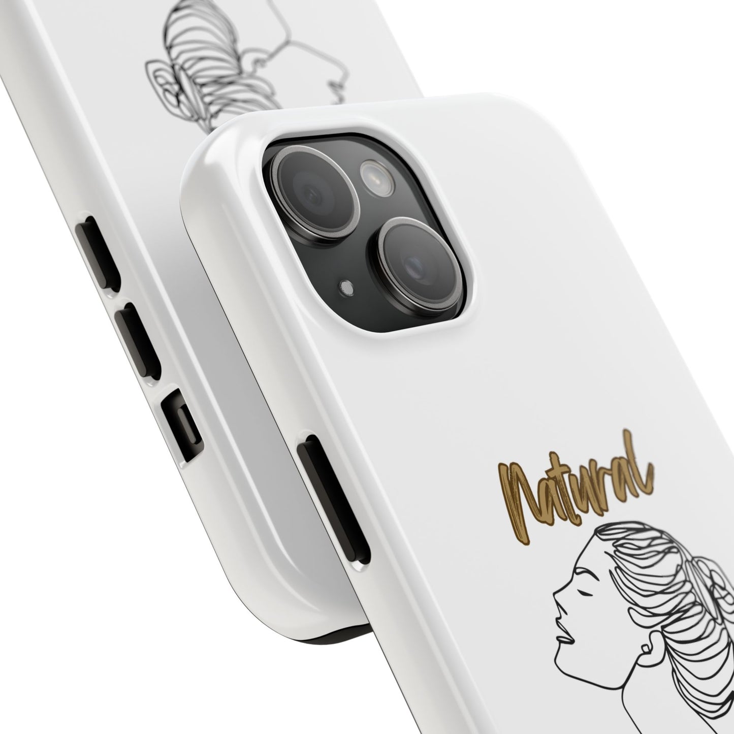 Natural Woman Wet Bun (BL) Tough Phone Cases WHITE