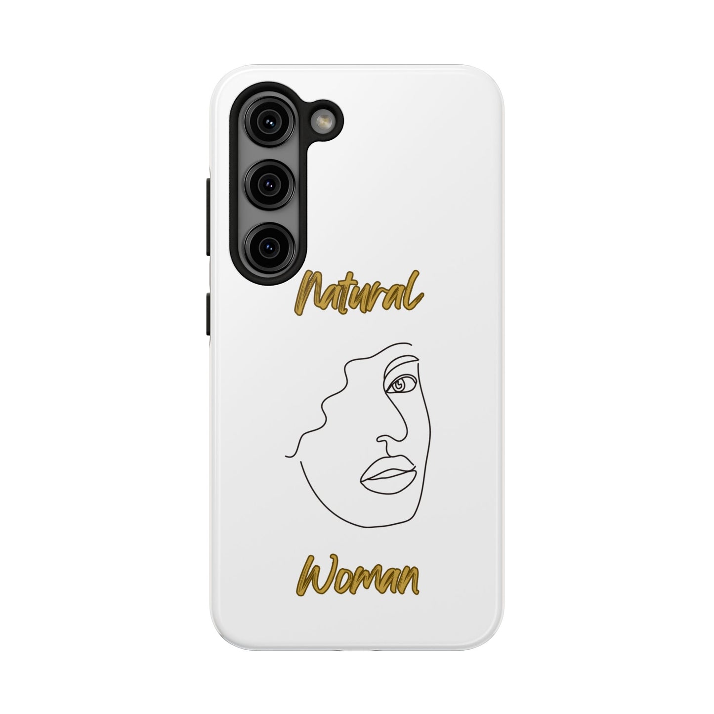 Natural Woman Peekaboo (BL)Tough Phone Cases WHITE