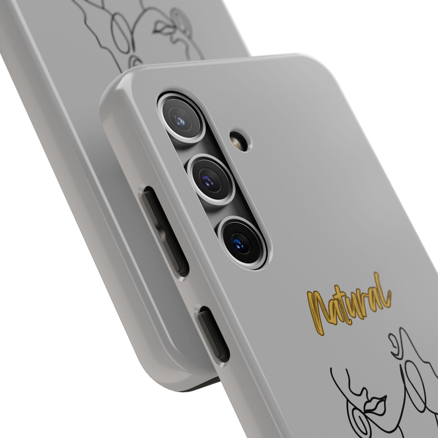 Natural Woman Lips (BL)Tough Phone Cases LIGHT GREY
