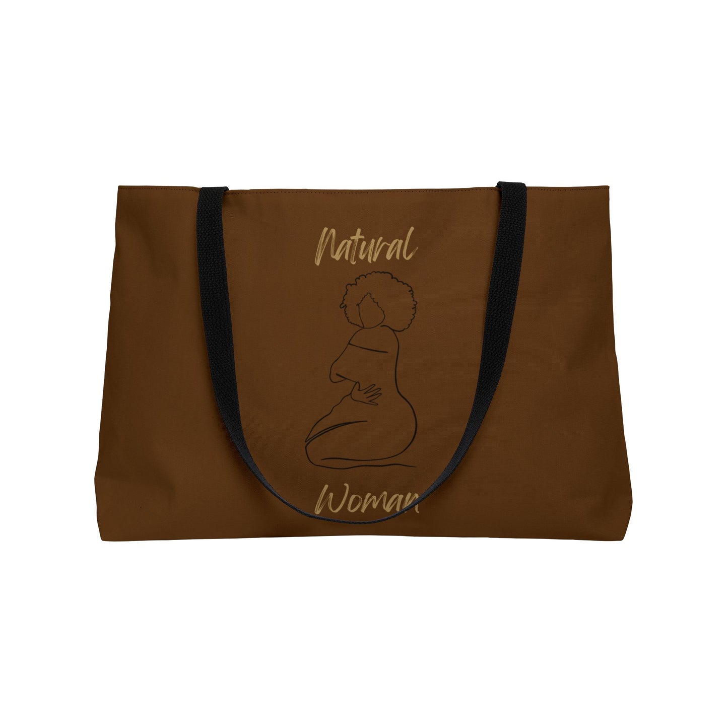 Natural Woman Hug (BL) Weekender Tote Bag BROWN