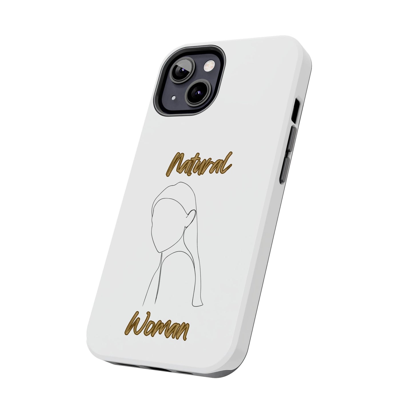 Natural Woman Tilted Look (BL) Tough Phone Cases WHITE