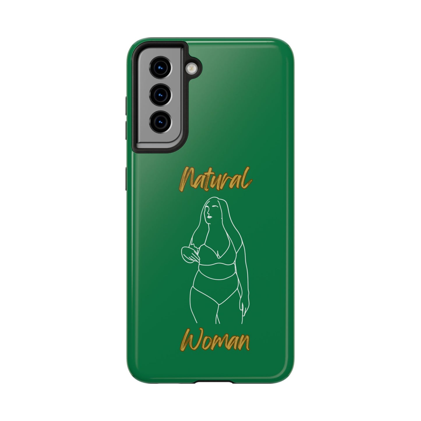 Natural Woman Full Beauty (WL)Tough Phone Cases DARK GREEN