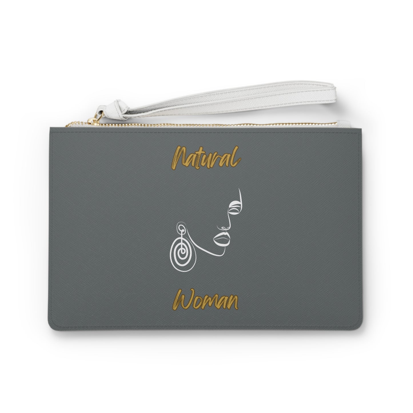 Natural Woman Music In My Soul (WL) Clutch Bag DARK GREY