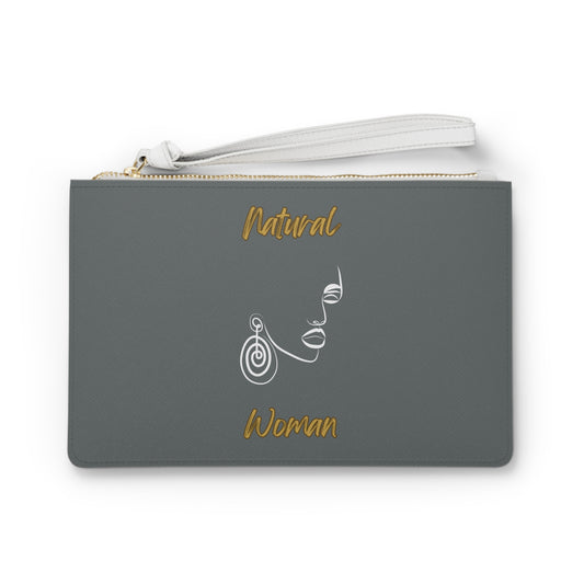 Natural Woman Music In My Soul (WL) Clutch Bag DARK GREY
