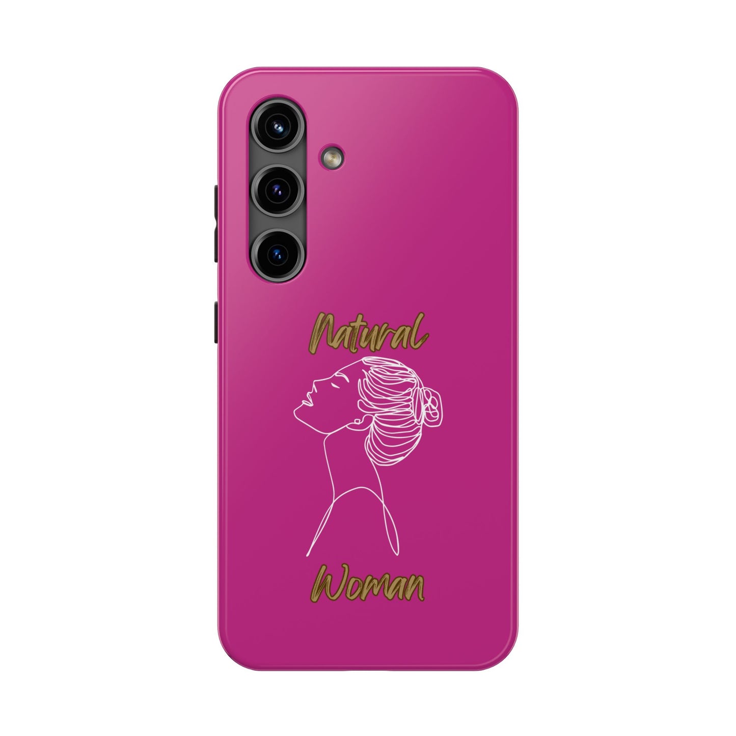 Natural Woman Wet Bun (WL) Tough Phone Cases PINK
