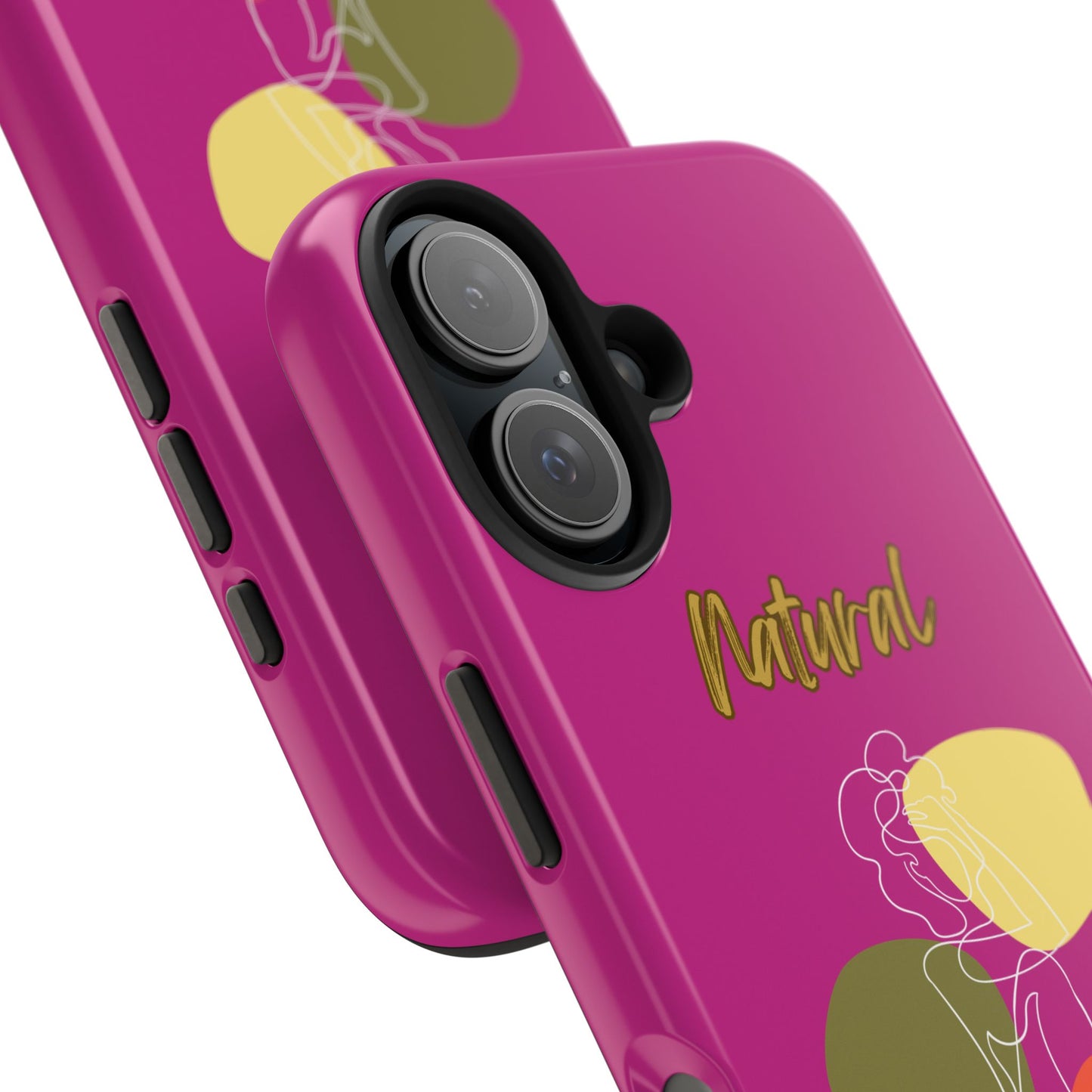 Natural Woman Colorful Pose (WL)Tough Phone Cases PINK
