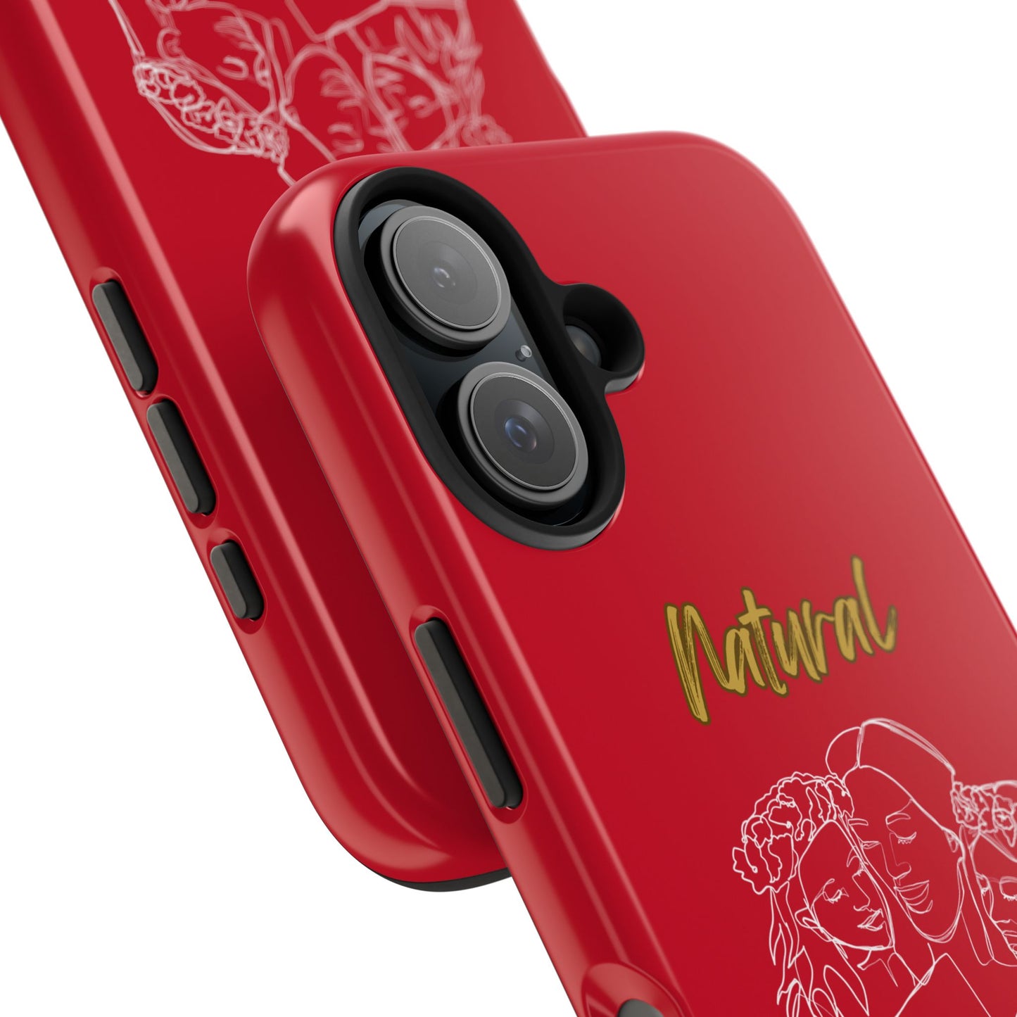 Natural Woman Me & My Girls (WL)Tough Phone Cases DARK RED