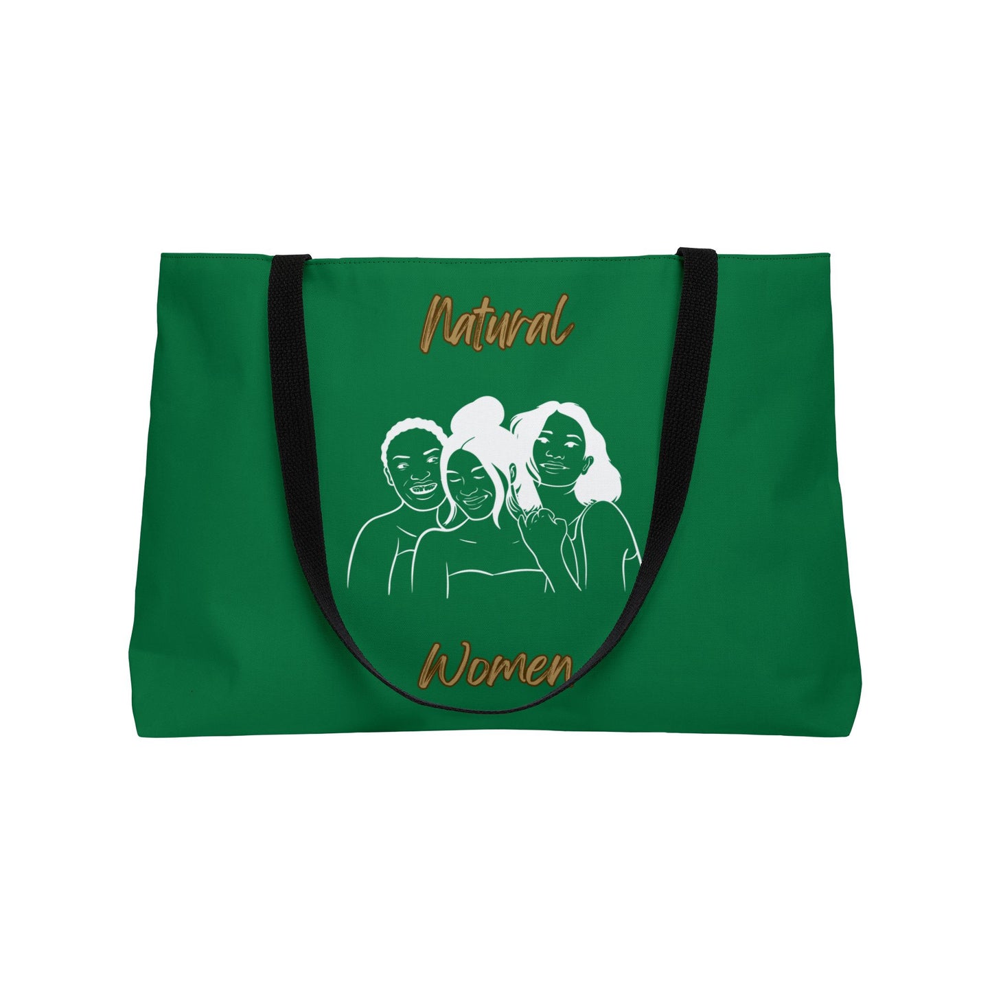 Natural Women Laughing Friends (WL) Weekender Tote Bag DARK GREEN