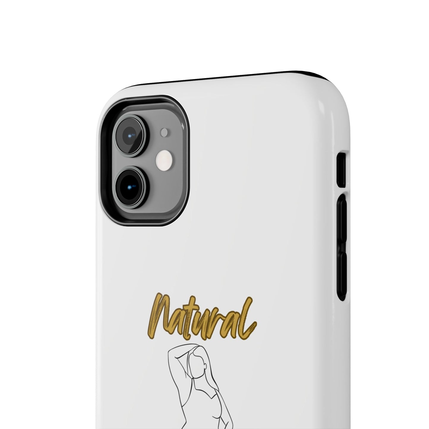 Natural Woman Looking Good (BL)Tough Phone Cases WHITE