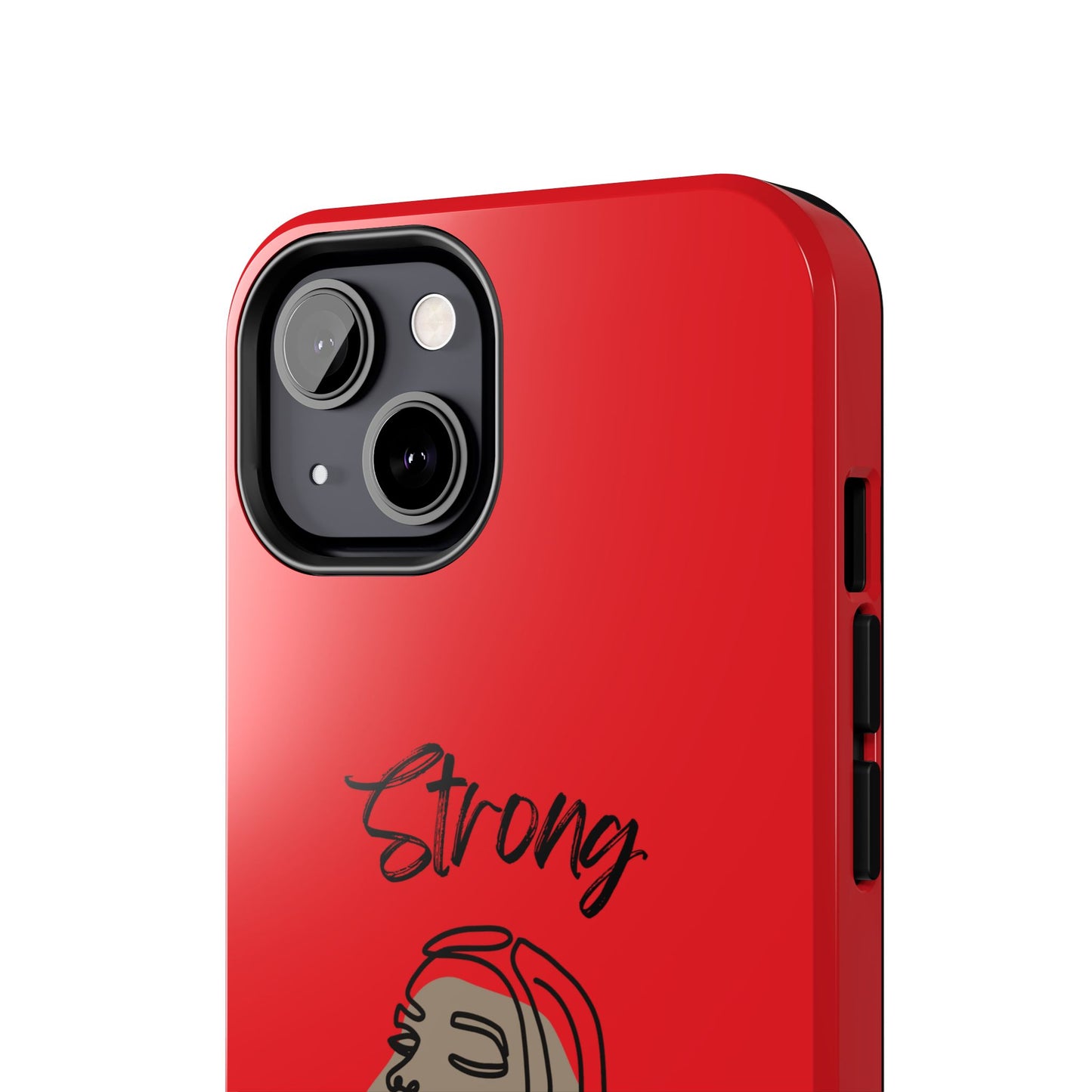 STRONG MOMMA Samsung Galaxy Tough Phone Cases (BL) Red