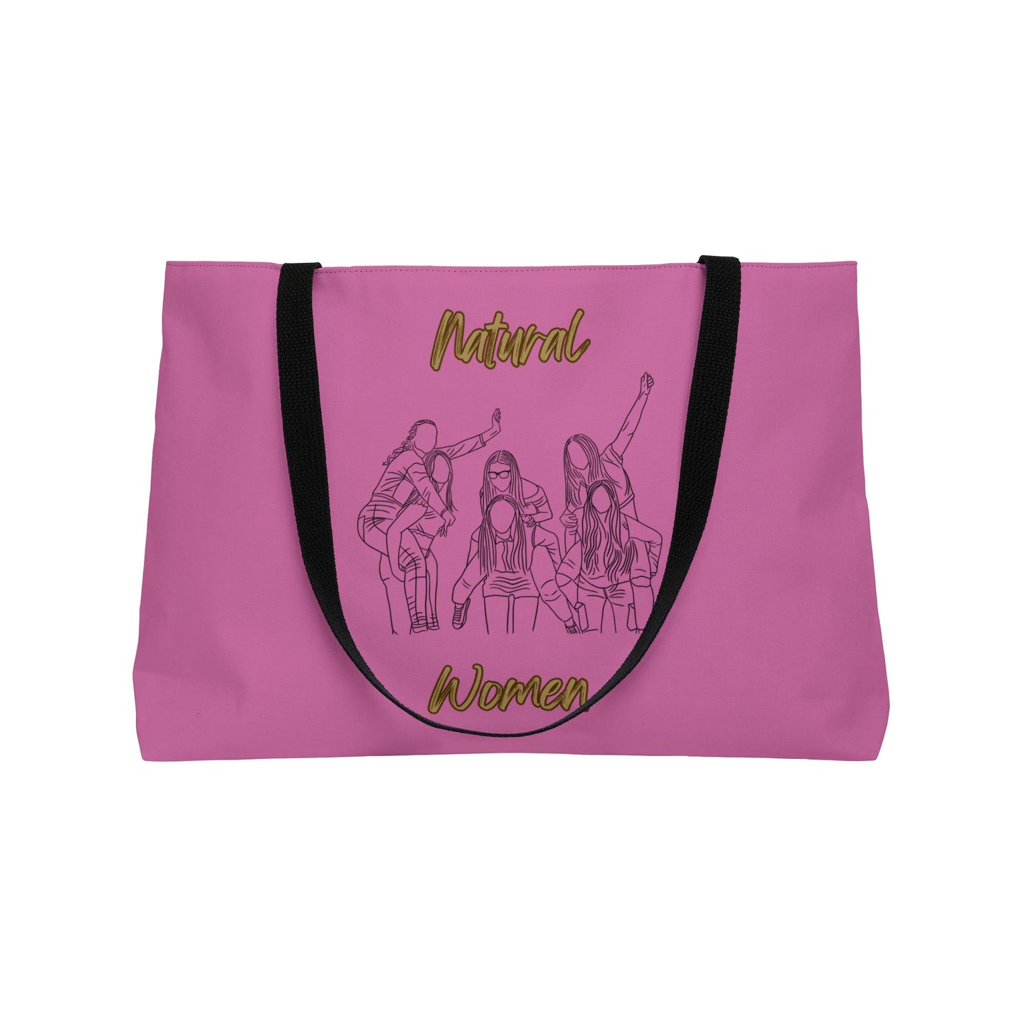 Natural Women Piggy Back (BL) Weekender Tote Bag LIGHT PINK