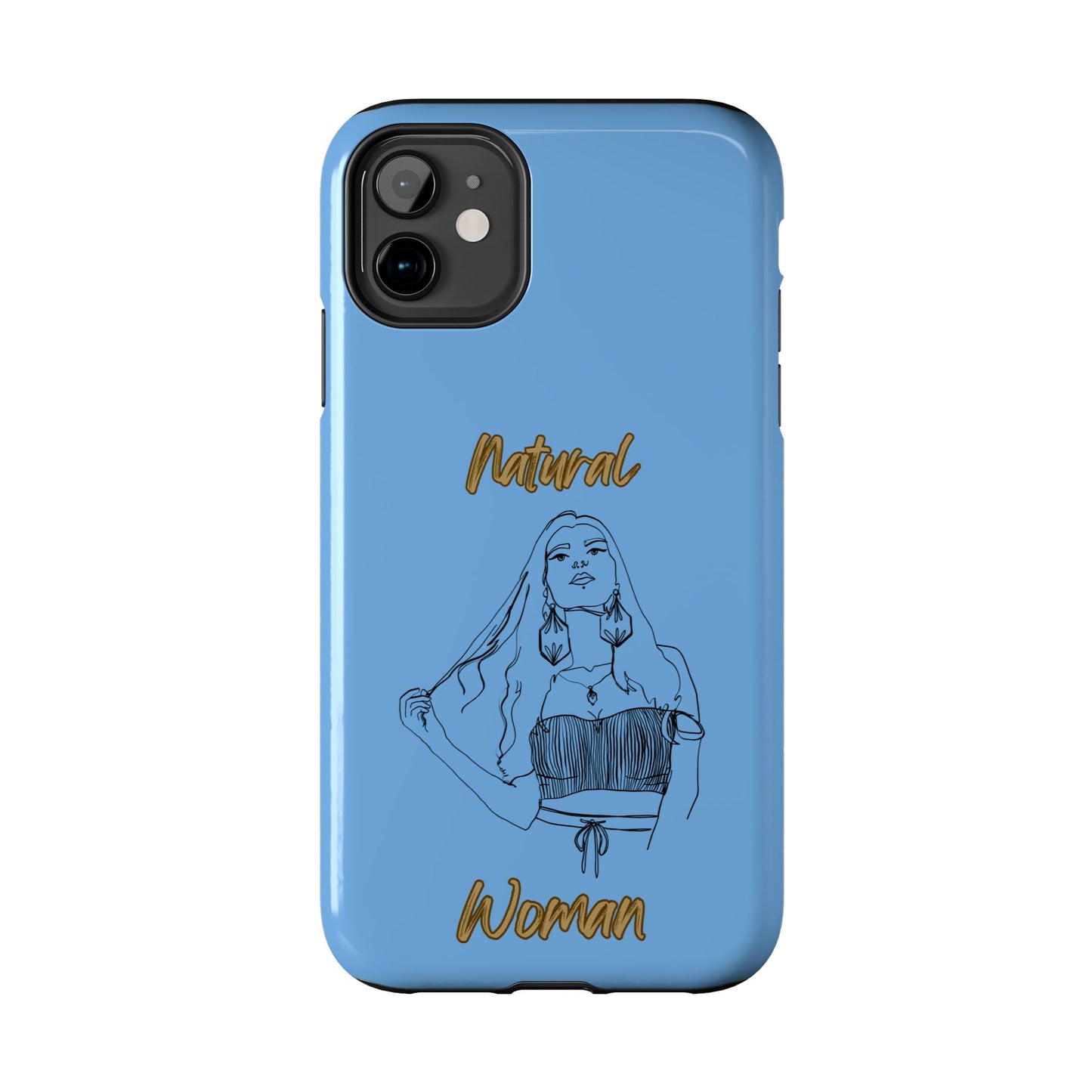 Natural Woman Thinking (BL)Tough Phone Cases LIGHT BLUE
