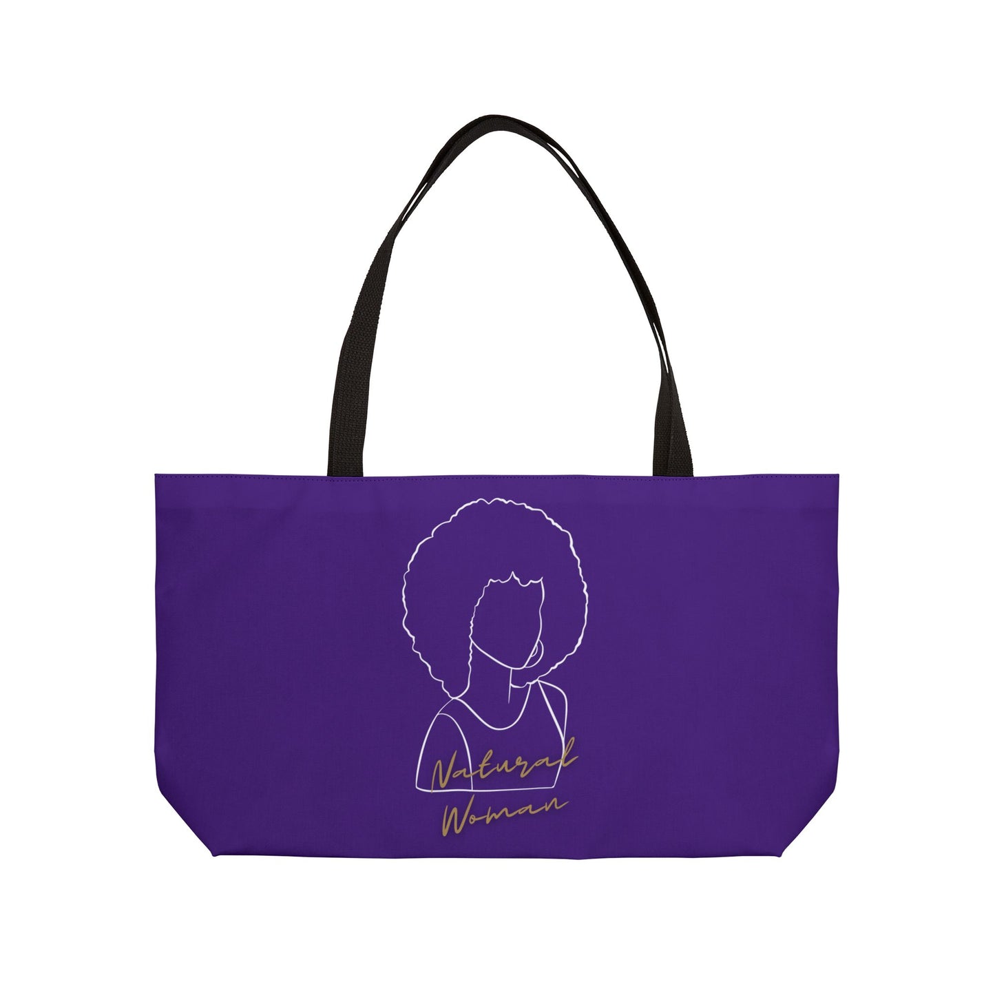 Natural Woman Afro (WL) Weekender Tote Bag PURPLE