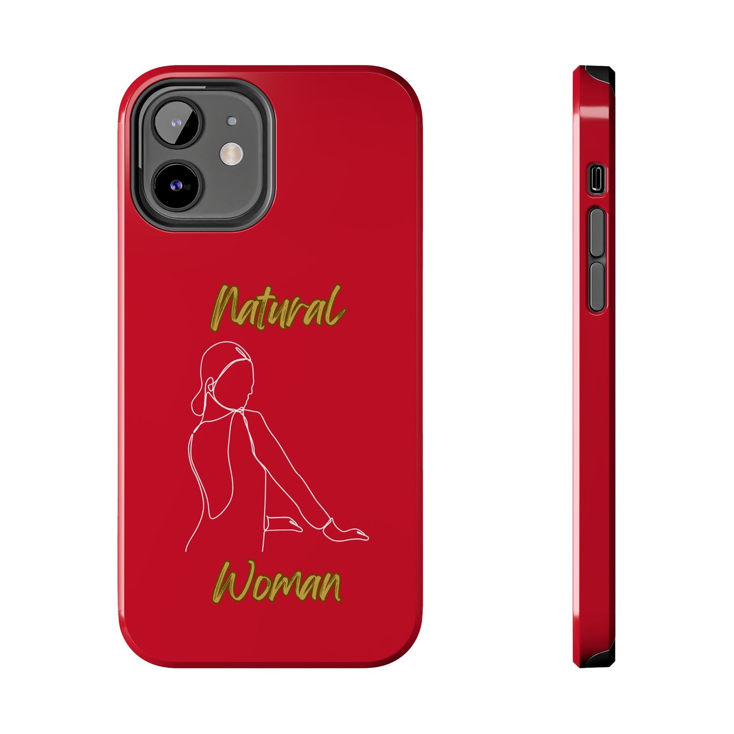 Natural Woman Hands Free (WL)Tough Phone Cases DARK RED