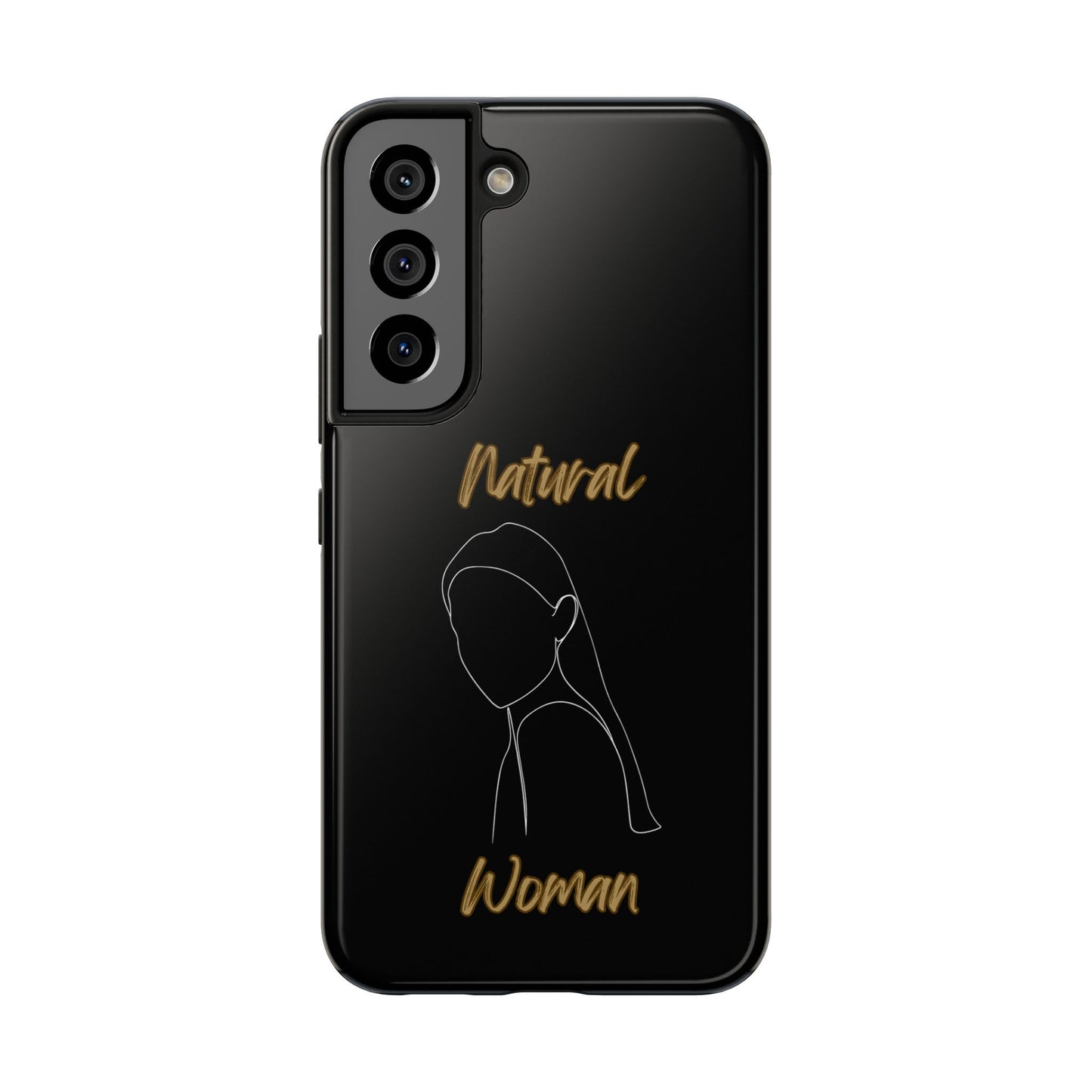 Natural Woman Tilted Look (WL) Tough Phone Cases BLACK