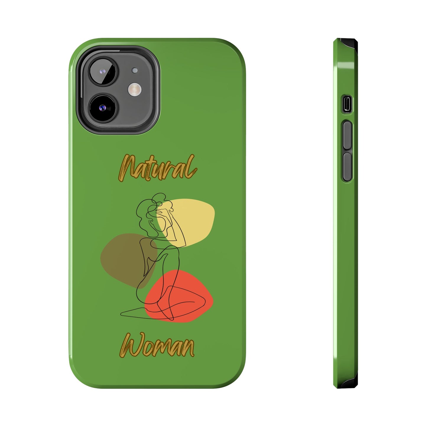 Natural Woman Colorful Pose (BL)Tough Phone Cases GREEN
