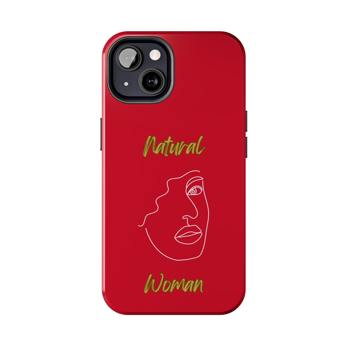 Natural Woman Peekaboo (WL)Tough Phone Cases DARK RED