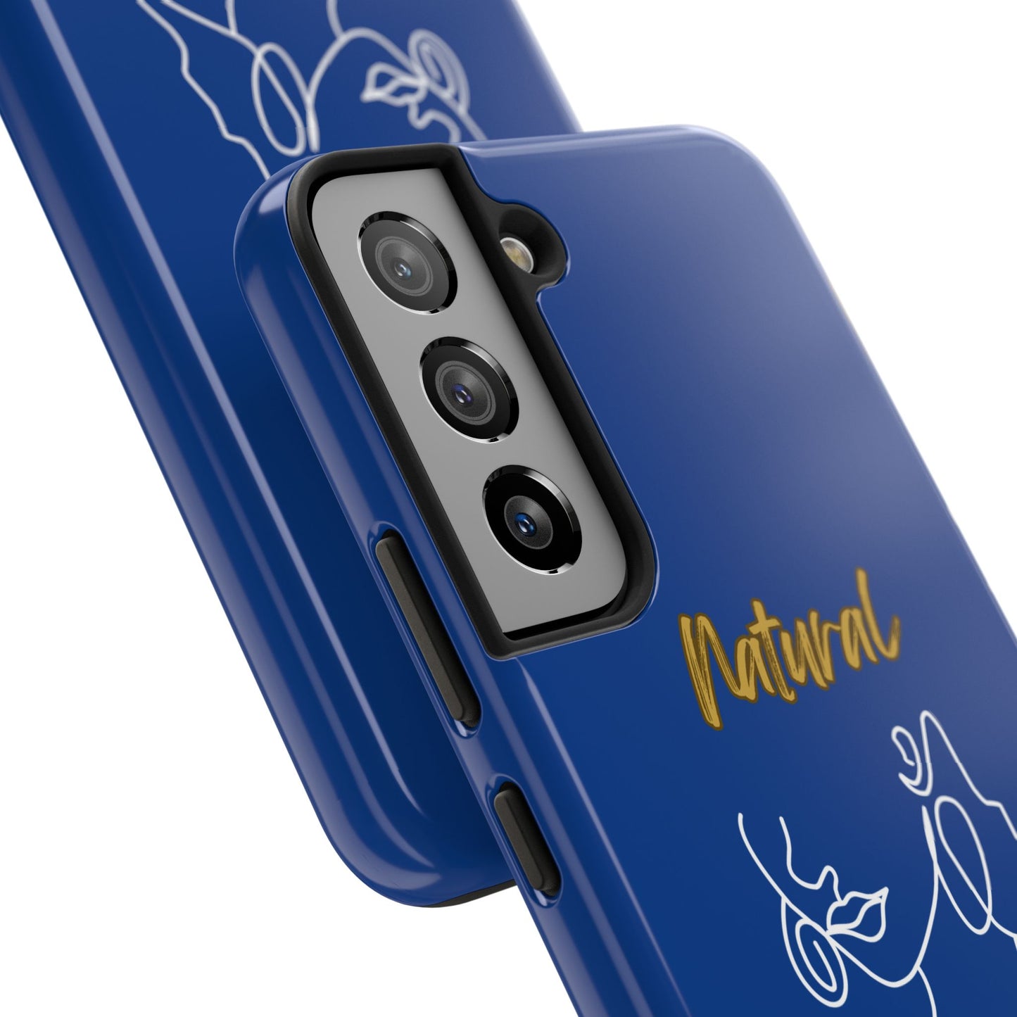 Natural Woman Lips (WL)Tough Phone Cases DARK BLUE