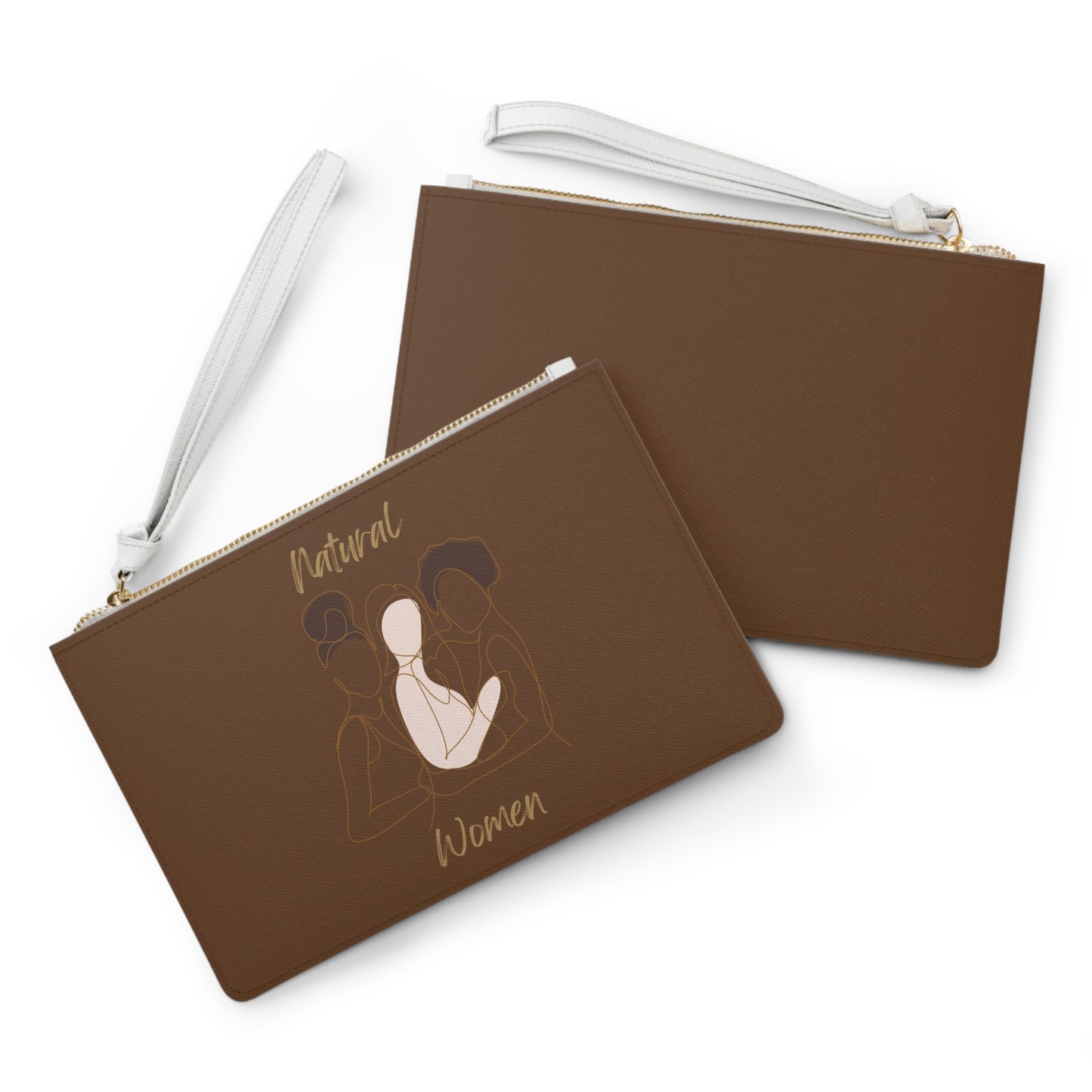 Natural Women Friends Clutch Bag BROWN