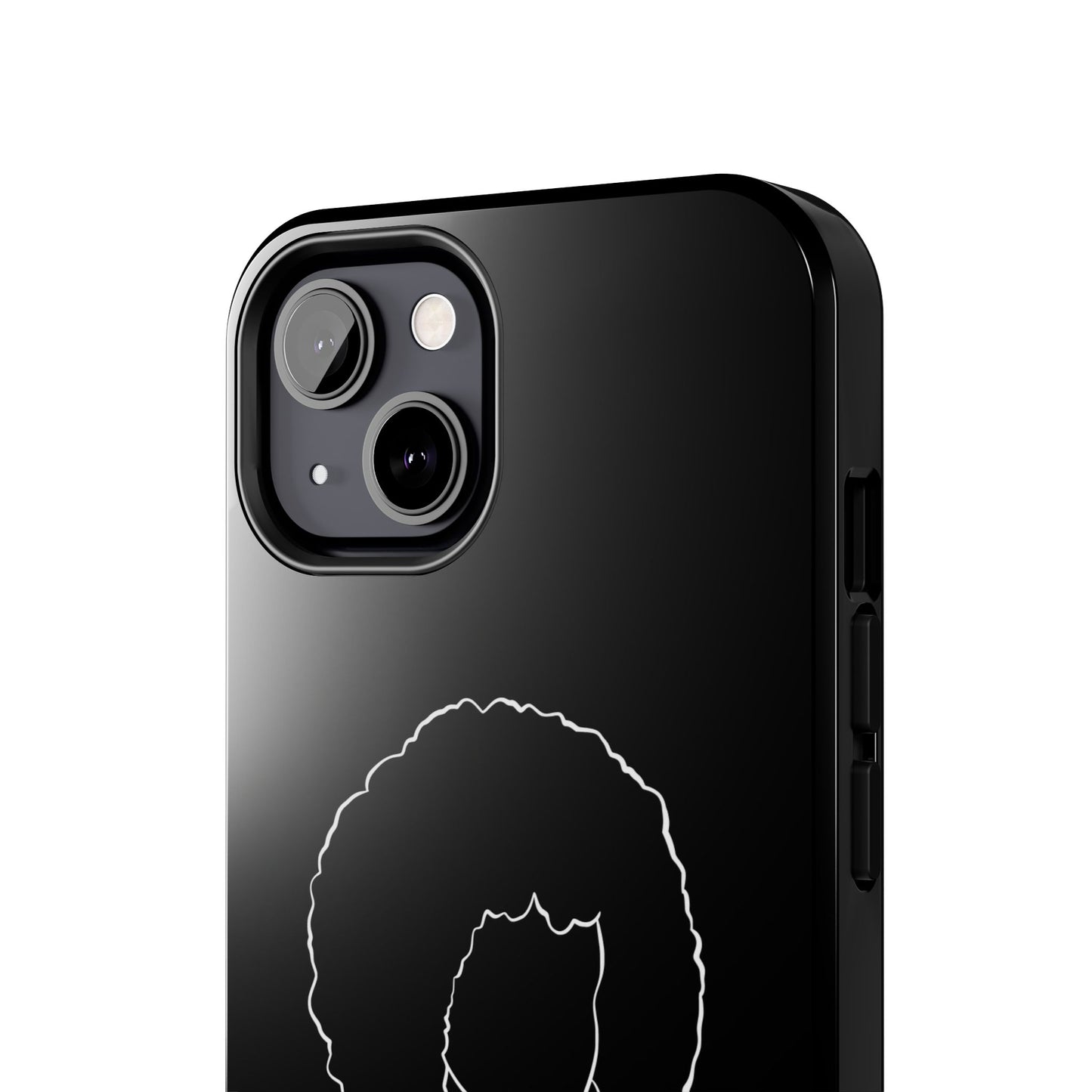 Natural Woman Afro (WL) Tough Phone Case BLACK