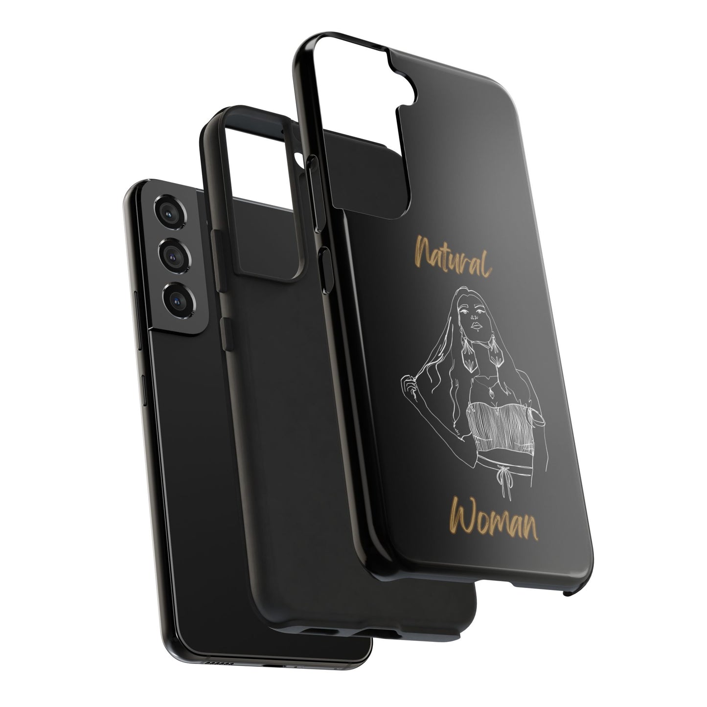 Natural Woman Thinking (WL)Tough Phone Cases BLACK