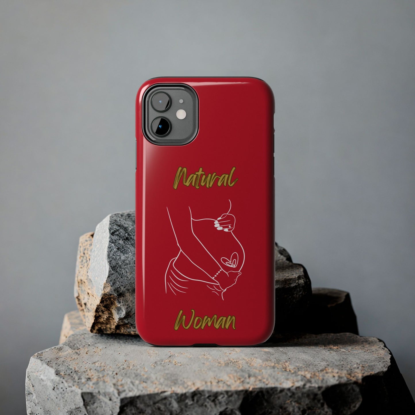 Natural Woman Loved In & Out (WL)Tough Phone Cases DARK RED