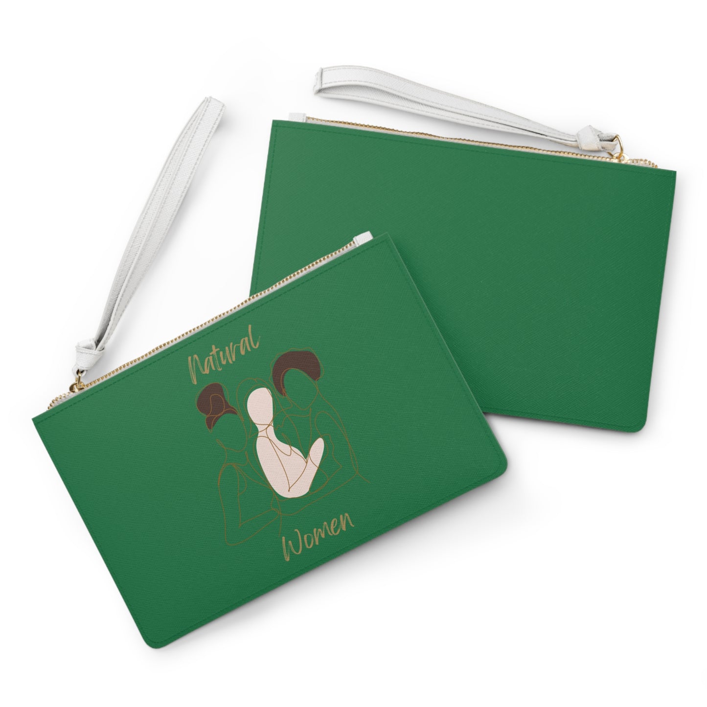 Natural Women Friends Clutch Bag DARK GREEN