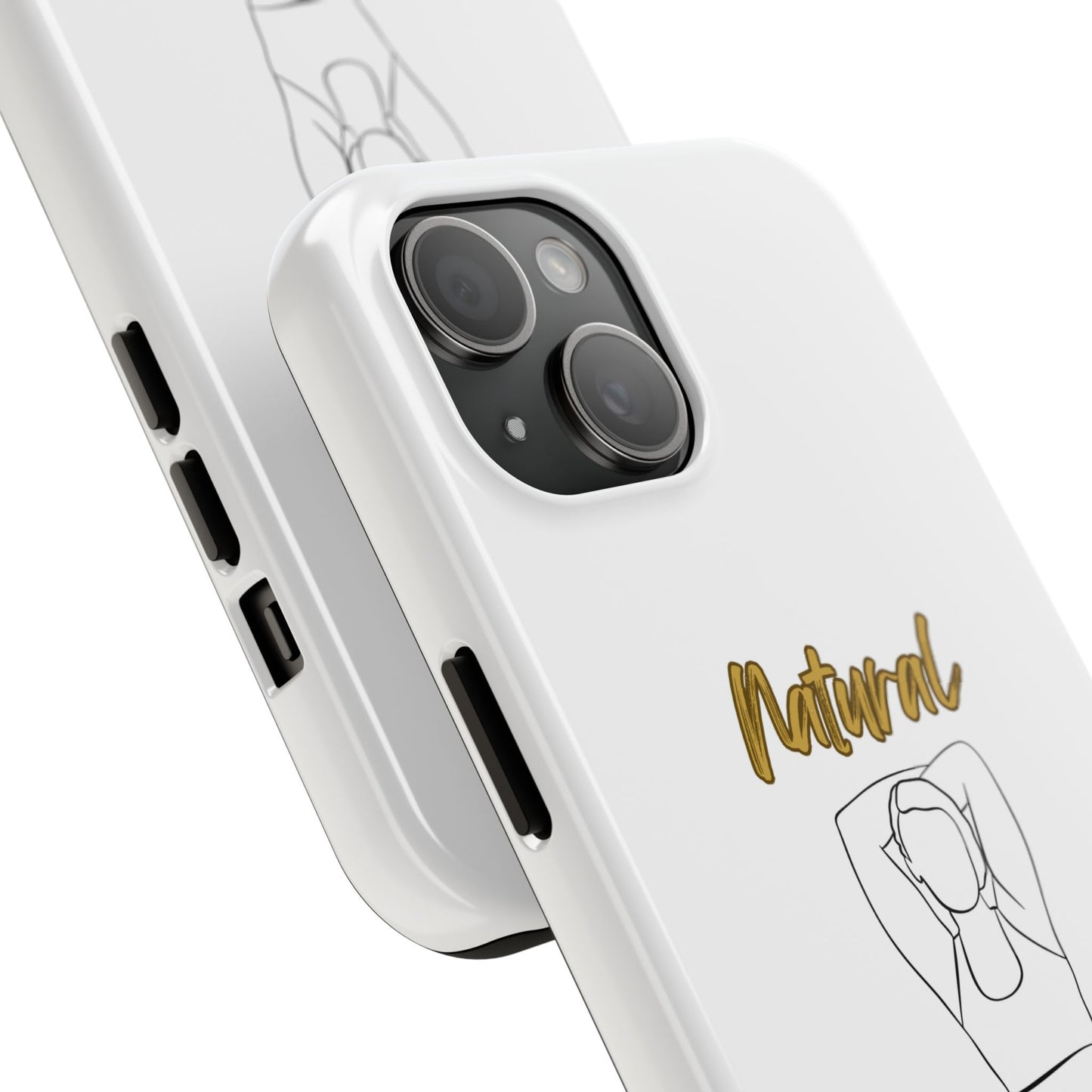 Natural Woman I Love Me (BL)Tough Phone Cases WHITE