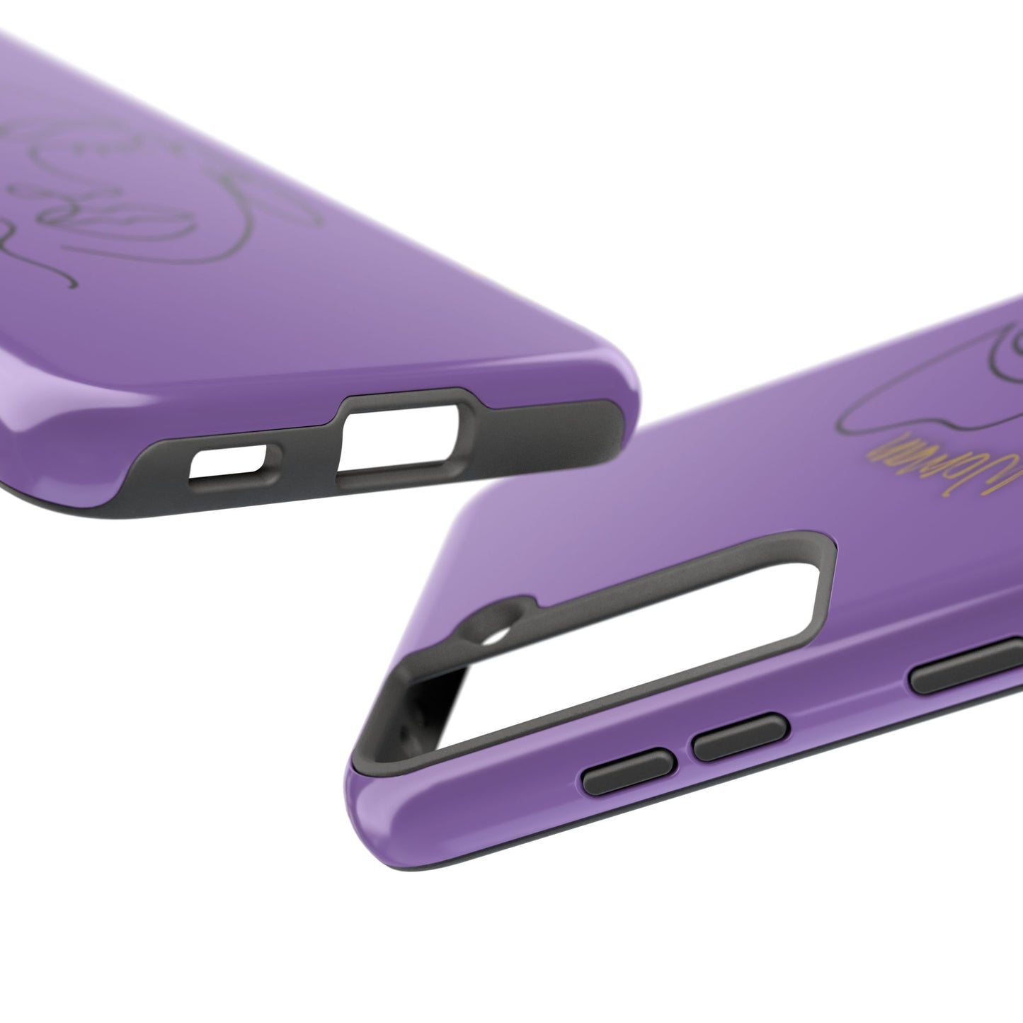 Natural Woman Half Face (BL)Tough Phone Case LIGHT PURPLE
