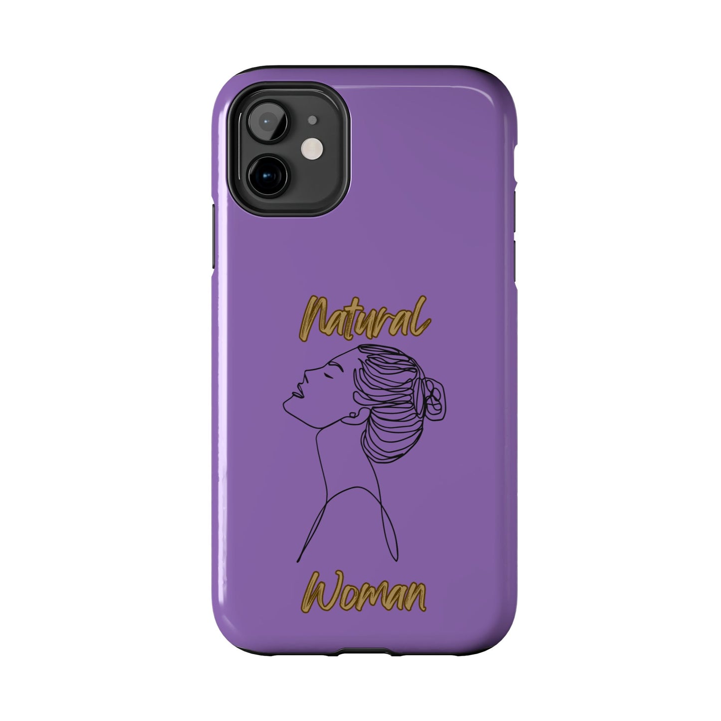 Natural Woman Wet Bun (BL) Tough Phone Cases LIGHT PURPLE