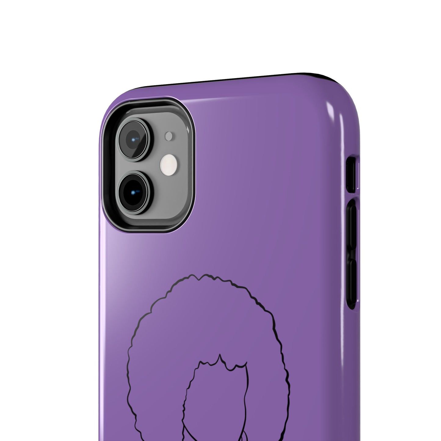 Natural Woman Afro (BL)Tough Phone Cases LIGHT PURPLE