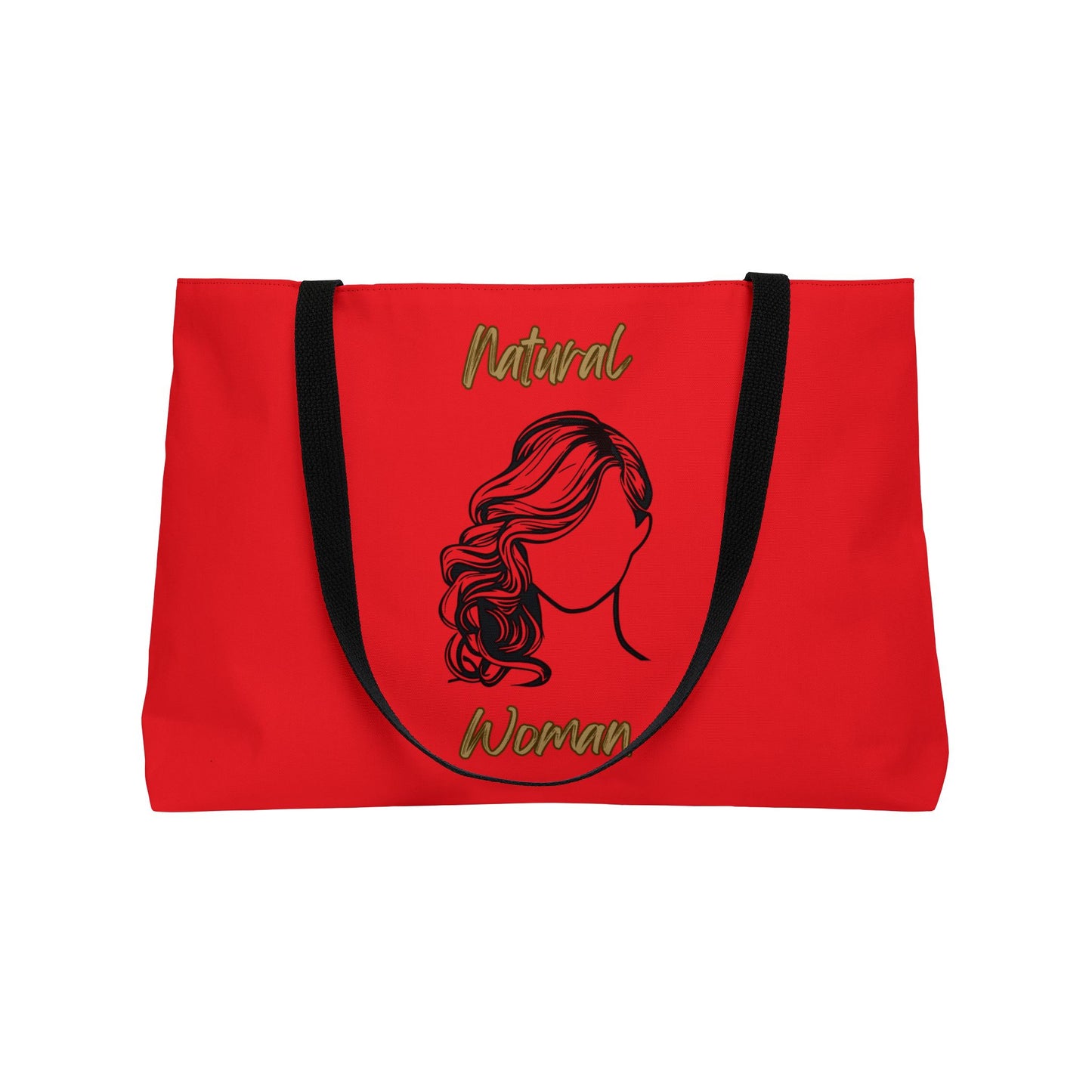 Natural Woman Long Curl (BL) Weekender Tote Bag RED