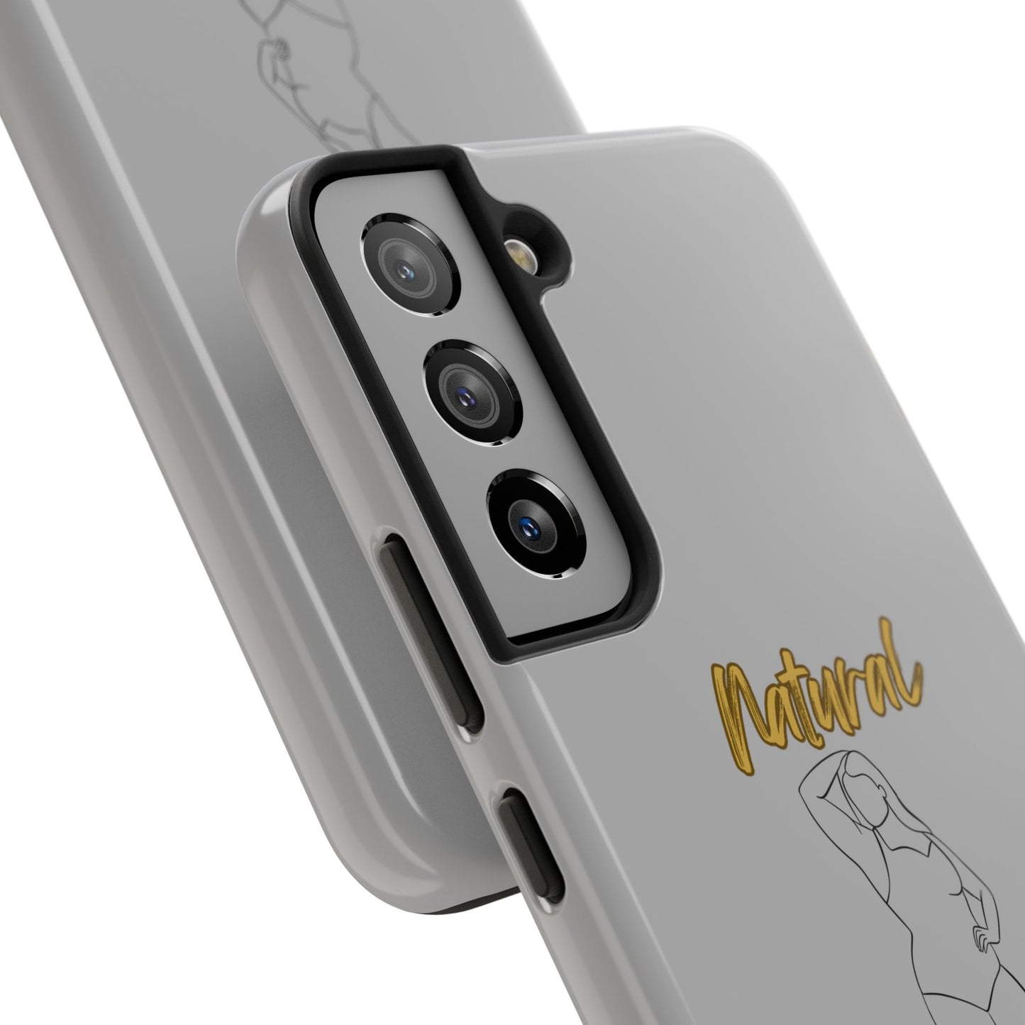 Natural Woman Looking Good (BL)Tough Phone Cases LIGHT GREY